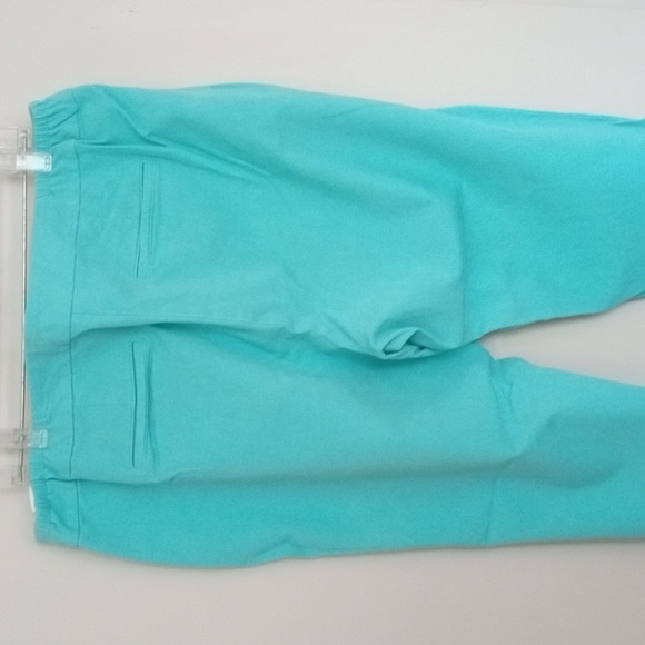 3/$50 💙 Talbots Green Cotton Capris Size 18W - Picture 7 of 8